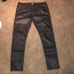 True Religion Waxed Coated Dean Tapered Dark Brown